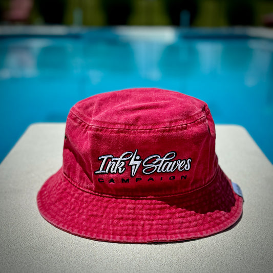 Vintage Red Bucket Hat