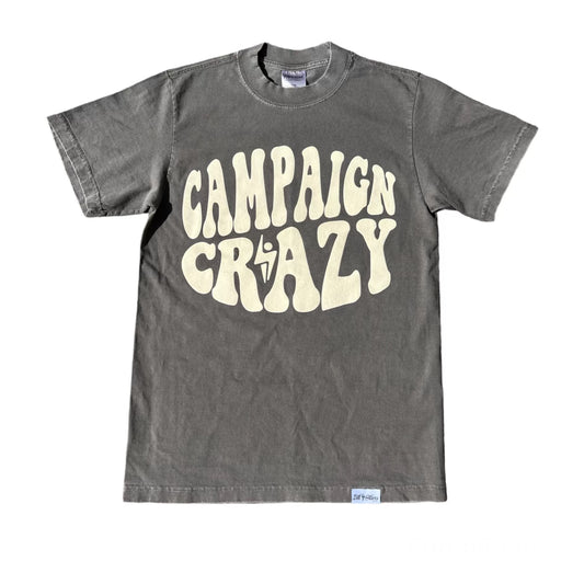 Cement Grey "Campaign Crazy" T-shirt